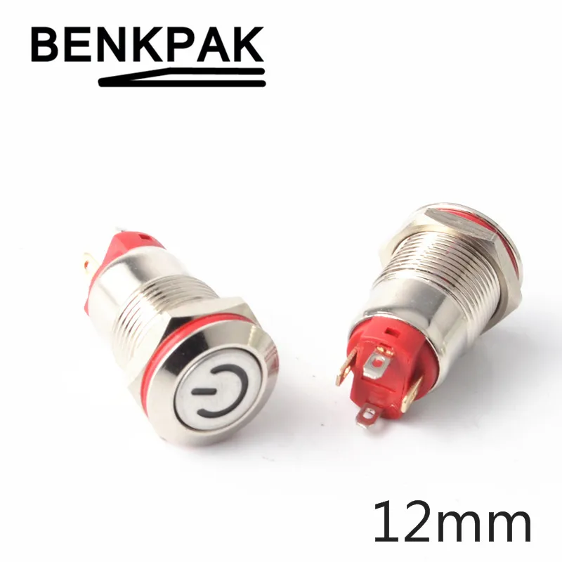 Latching push button switch locked 12mm flat head fixed Push Button waterproof LED metal switch High/Flat Head
Latching push button switch locked 12mm flat head fixed Push Button waterproof LED metal switch High/Flat Head