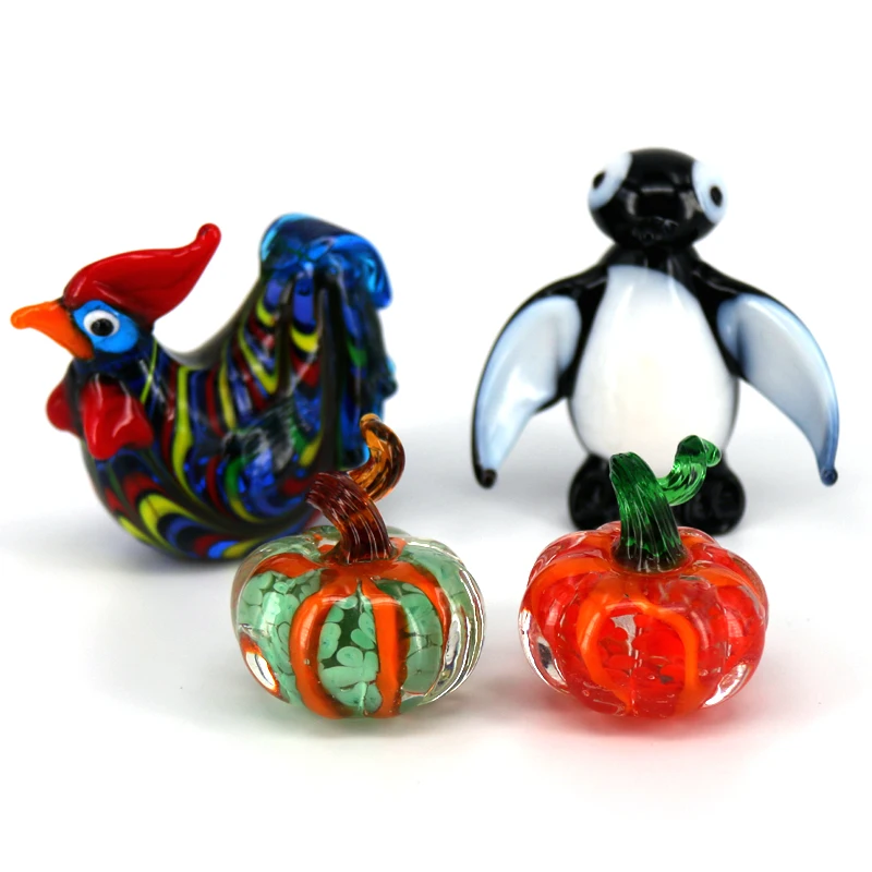 1x Colorful Rooster/Penguin/Pumpkin Glass Figurine Home Decor Ornament Glass Craft Decoration For Home Office
1x Colorful Rooster/Penguin/Pumpkin Glass Figurine Home Decor Ornament Glass Craft Decoration For Home Office