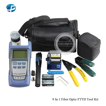 Cheap Fiber Optic FTTH Tool Kit 9 in 1 with FC-6S Fiber Cleaver and Optical Power Meter 5km Visual Fault Locator Fiber Stripper
Cheap Fiber Optic FTTH Tool Kit 9 in 1 with FC-6S Fiber Cleaver and Optical Power Meter 5km Visual Fault Locator Fiber Stripper