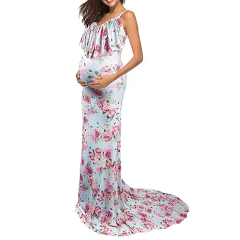 Women Maternity Sleeveless Ruffle Floral Elegant Fitted Photography Long Fashion Soft Dress Zwangerschaps Jurk Voor Fotografie
Women Maternity Sleeveless Ruffle Floral Elegant Fitted Photography Long Fashion Soft Dress Zwangerschaps Jurk Voor Fotografie