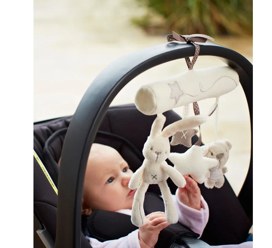 Rabbit baby hanging bed safety seat plush toy Hand Bell Multifunctional Plush Toy Stroller Mobile Gifts
Rabbit baby hanging bed safety seat plush toy Hand Bell Multifunctional Plush Toy Stroller Mobile Gifts