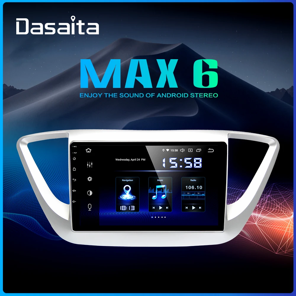 Dasaita 9" IPS Touch Screen Radio Car for Hyundai/Verna/Solaris 2017 1 Din Android 9.0 2.5D Multimedia Player GPS MP3 Car Stereo
Dasaita 9" IPS Touch Screen Radio Car for Hyundai/Verna/Solaris 2017 1 Din Android 9.0 2.5D Multimedia Player GPS MP3 Car Stereo