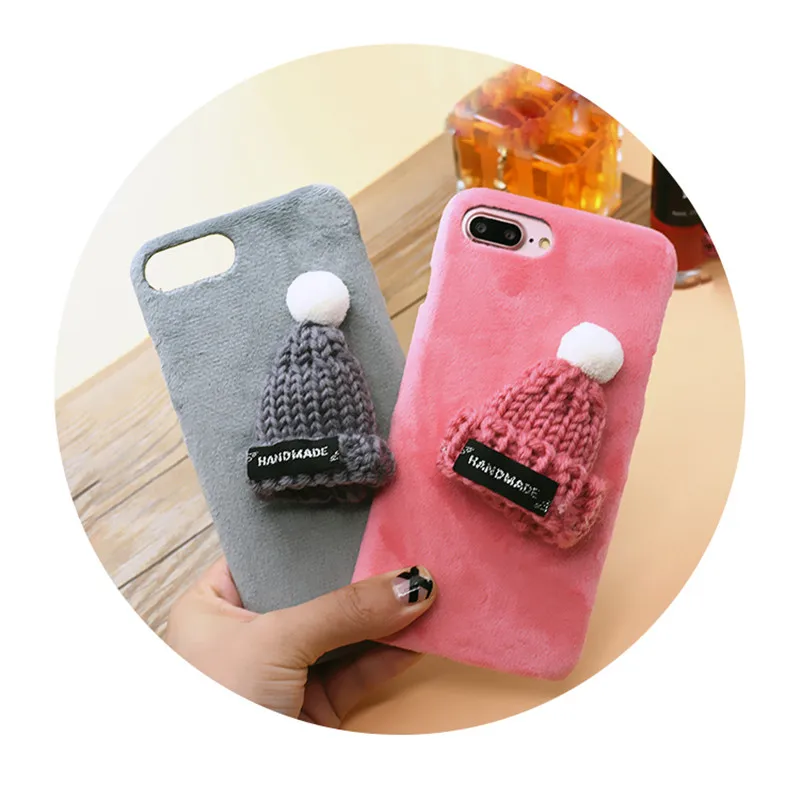 Phone Case For Coque iPhone On 7 8 6S 6 Plus X 10 Christmas Cases Soft Plastic Handmade Villus Knitted Hat Shockproof Back Cover
Phone Case For Coque iPhone On 7 8 6S 6 Plus X 10 Christmas Cases Soft Plastic Handmade Villus Knitted Hat Shockproof Back Cover