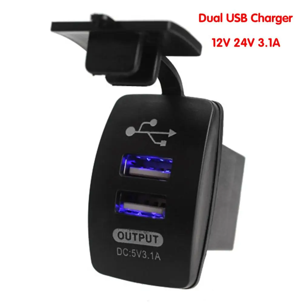 Universal 12V 24V 3.1A Switch Type Dual USB Charger Power Adapter Outlet Outstanding Car Truck Boat Motorcycle Accessory dfdf
Universal 12V 24V 3.1A Switch Type Dual USB Charger Power Adapter Outlet Outstanding Car Truck Boat Motorcycle Accessory dfdf