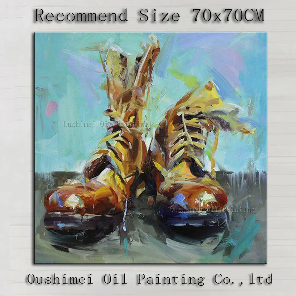 Top Artist Hand-painted High Quality Modern Man's Shoes Oil Painting On Canvas Hand-painted Shoes Painting For Home Decorative
Top Artist Hand-painted High Quality Modern Man's Shoes Oil Painting On Canvas Hand-painted Shoes Painting For Home Decorative