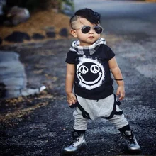 TZ-298 Novos Meninos Roupas de Verão Dos Desenhos Animados Impresso T-shirt + Calças Do Bebê Conjuntos de Roupas Menino de Algodão Do Bebê Recém-nascido Roupas Para O frio meninos(China)