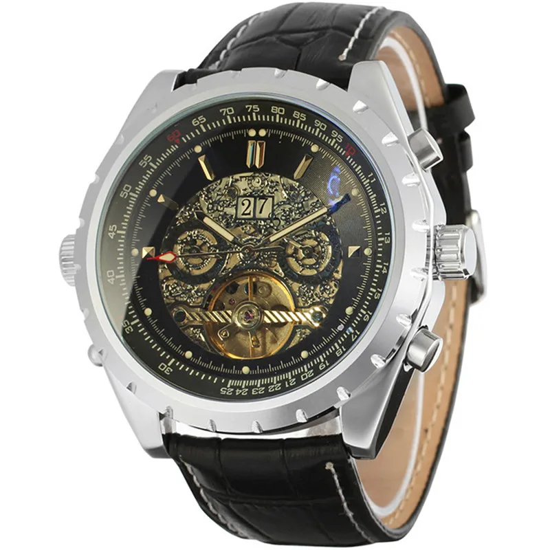 Luxury Men Mechanical Watch Men's Automatic Tourbillon Genuine Leather Strap Auto Date Wristwatches For Business + Box
Luxury Men Mechanical Watch Men's Automatic Tourbillon Genuine Leather Strap Auto Date Wristwatches For Business + Box