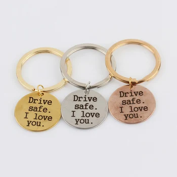 Custom Personalized Drive safe I Love You Key Rings Engraved Car metal Key Chains for Boyfriend Husband Lovers Valentines Gift
Custom Personalized Drive safe I Love You Key Rings Engraved Car metal Key Chains for Boyfriend Husband Lovers Valentines Gift