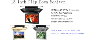13 Inches DC 12V LED Digital Screen Car Roof Mounted Monitor Car Ceiling Monitor Flip Down Monitor Overhead Monitor SH1308-1
13 Inches DC 12V LED Digital Screen Car Roof Mounted Monitor Car Ceiling Monitor Flip Down Monitor Overhead Monitor SH1308-1
