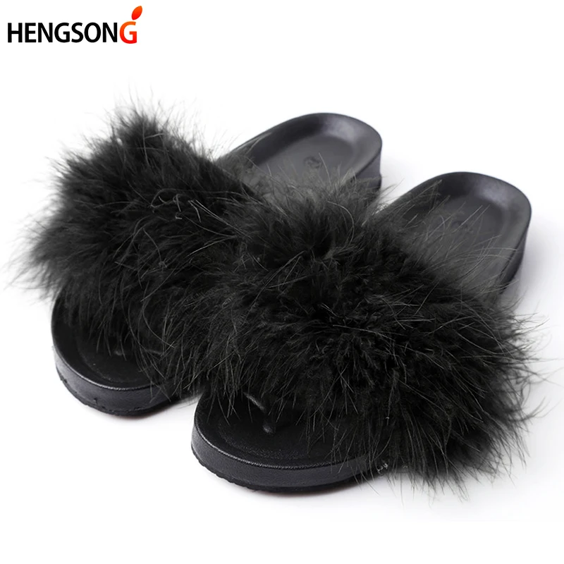 Women Fur Slippers Furry Slide Ostrich Feather Home Slippers Fashion Flip Flops Beach Sandals Summer Women Flats Home Shoes
Women Fur Slippers Furry Slide Ostrich Feather Home Slippers Fashion Flip Flops Beach Sandals Summer Women Flats Home Shoes