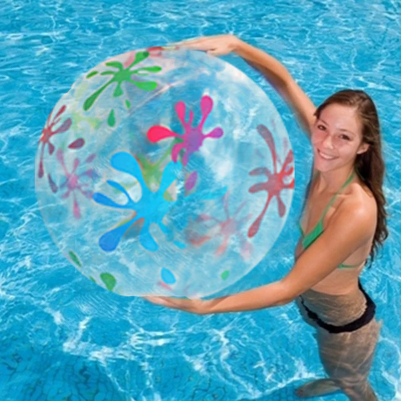 85cm-Swimming-Ring-Pool-Float-Ball-For-Kids-And-Adult-Inflatable-Transparent-Printed-Beach-Ball-Outdoor (2)