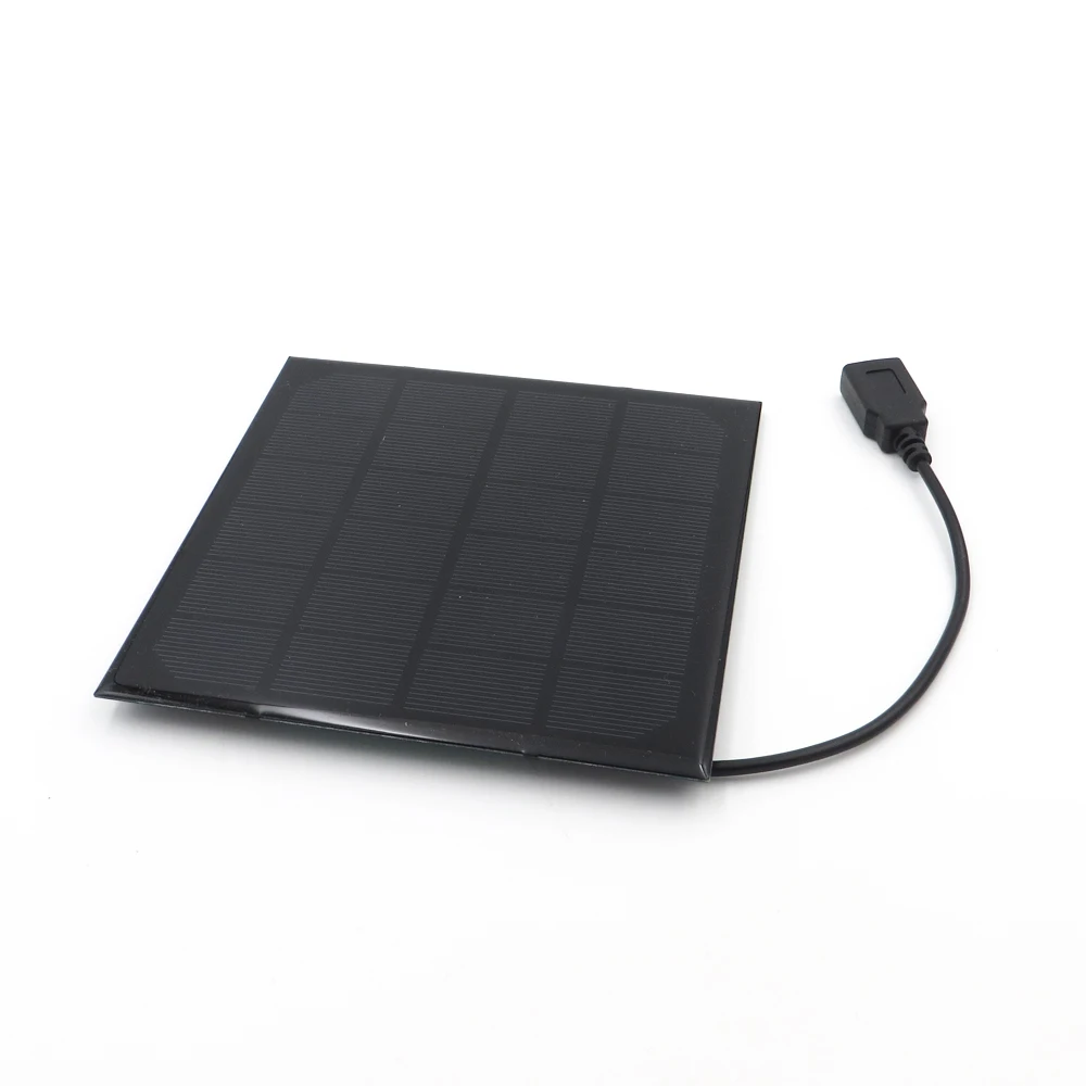 6V 3W Solar Panel Charger with 5V USB output 30cm cable Monocrystalline Solar Cell DIY Solar Charge Battery Solar Panel 6VDC
6V 3W Solar Panel Charger with 5V USB output 30cm cable Monocrystalline Solar Cell DIY Solar Charge Battery Solar Panel 6VDC