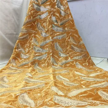 African French Sequins Lace Fabric 2019 African Tulle Lace Fabric High Quality Nigerian Sequins Lace Embroidered Wedding x83-35
African French Sequins Lace Fabric 2019 African Tulle Lace Fabric High Quality Nigerian Sequins Lace Embroidered Wedding x83-35