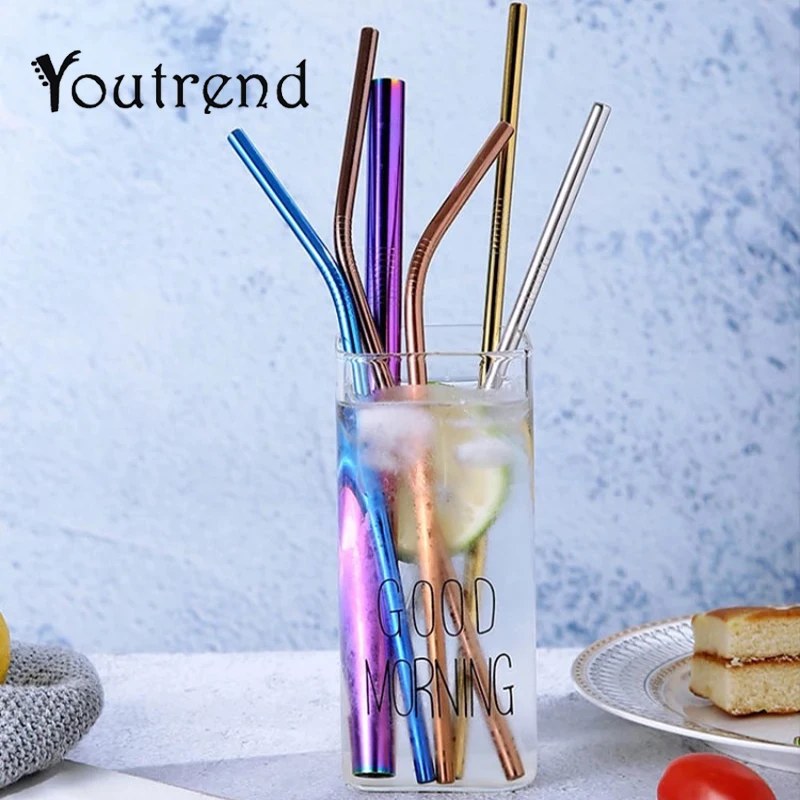 2PCS/Pack Colorful Stainless Steel Drinking Straws Straight and Bent Reusable Filter With Brush DIY Tea Coffee Tools
2PCS/Pack Colorful Stainless Steel Drinking Straws Straight and Bent Reusable Filter With Brush DIY Tea Coffee Tools