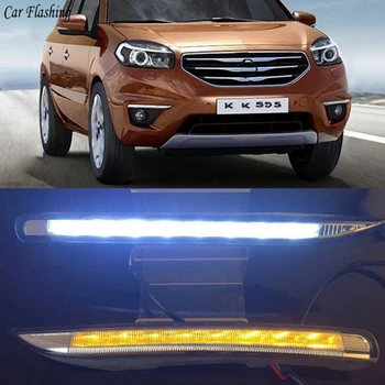 Car Flashing 1Set 12V ABS LED For Renault Koleos 2011 2012 2013 2014 DRL Daytime Running Light Daylight With Yellow Turn Signal
Car Flashing 1Set 12V ABS LED For Renault Koleos 2011 2012 2013 2014 DRL Daytime Running Light Daylight With Yellow Turn Signal
