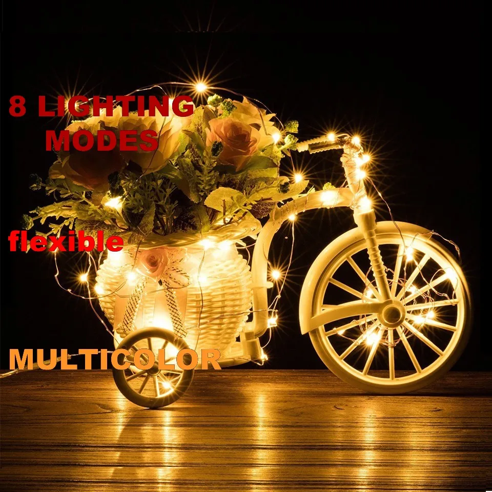 8 modes multicolor Christmas Solar LED String Light Waterproof 10M 33ft 100 LED Silver Wire Fairy Lamp For Outdoor Garden Chris
8 modes multicolor Christmas Solar LED String Light Waterproof 10M 33ft 100 LED Silver Wire Fairy Lamp For Outdoor Garden Chris