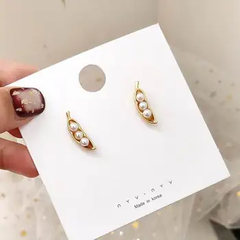 2019 New Vintage Delicate Small Pea Pods Stud Earrings For Women Fashion Ear Accessories Gold Color Oorbellen Cute Gift
2019 New Vintage Delicate Small Pea Pods Stud Earrings For Women Fashion Ear Accessories Gold Color Oorbellen Cute Gift