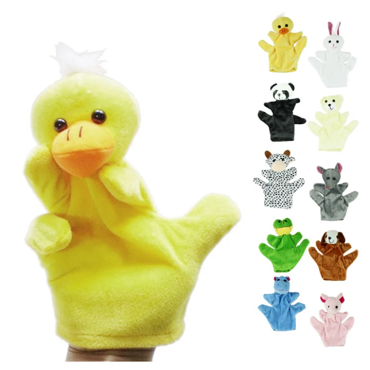 

Delicate Baby Child Zoo Farm Animal Hand Glove Puppet Finger Sack Plush Toy Hot Selling