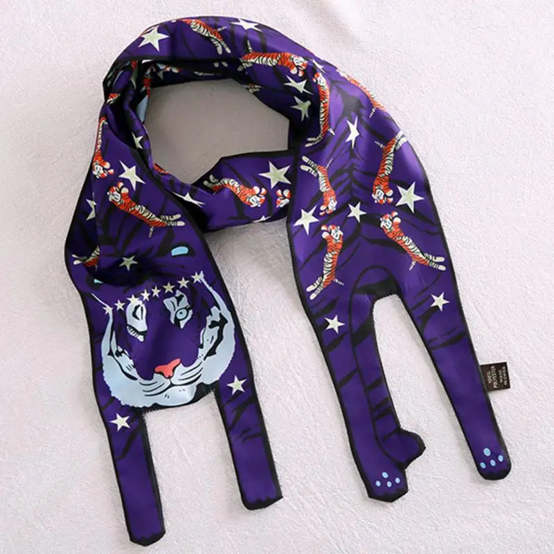 Hot Scarves Three-dimensional Animal Silk Scarf Tiger Cat Dog Parent-child Scarf Unique Design Collocation Bag Scarf #20
Hot Scarves Three-dimensional Animal Silk Scarf Tiger Cat Dog Parent-child Scarf Unique Design Collocation Bag Scarf #20