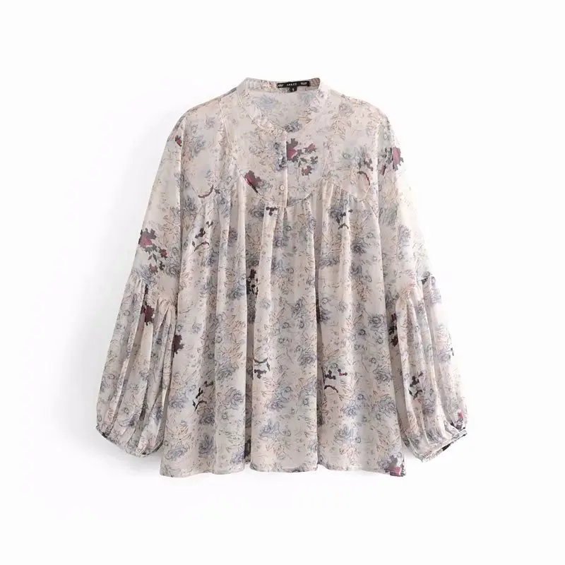 2019 new women floral printing casual loose smock blouse shirts women lantern sleeve pleats blusas business chemise tops LS3288
2019 new women floral printing casual loose smock blouse shirts women lantern sleeve pleats blusas business chemise tops LS3288