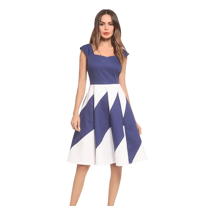 2018 summer new fashions, small sling women's dress, retro Hepburn style elegant dress
2018 summer new fashions, small sling women's dress, retro Hepburn style elegant dress