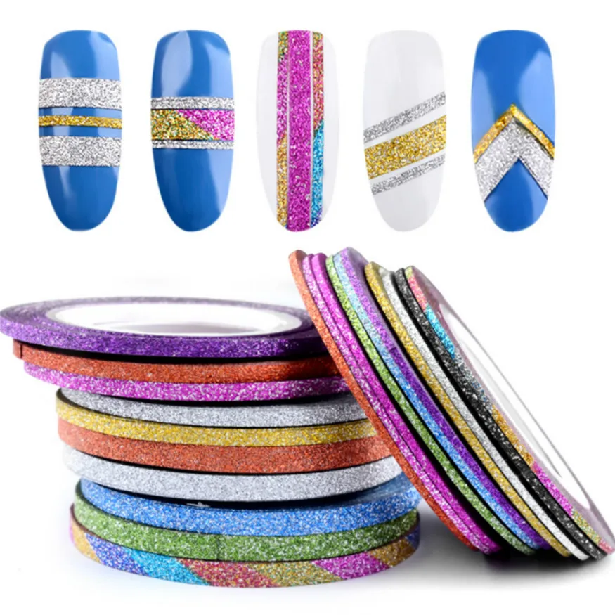 12 Color Glitter Nail Striping Line Tape Sticker Set Art Decorations DIY Tips For Polish Nail Gel Rhinestones Decorat Jmc14 1mm
12 Color Glitter Nail Striping Line Tape Sticker Set Art Decorations DIY Tips For Polish Nail Gel Rhinestones Decorat Jmc14 1mm