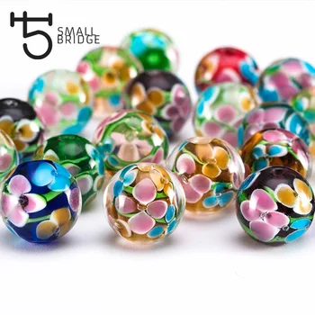 12mm Murano Handmade Lampwork Glass Beads Women's Jewelry Making Diy Beads Flower Transparent Round Beads Wholesale L201
12mm Murano Handmade Lampwork Glass Beads Women's Jewelry Making Diy Beads Flower Transparent Round Beads Wholesale L201