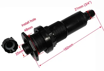 Hot Tub Spa 1.5" drainer connect 3/4"hose, portable spa black drain easy discharge for all kinds hot tubs