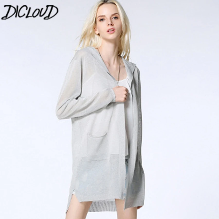 DICLOUD New Long Sleeve Knitwear Cardigan Women Simple Thin Summer Long Sweater Loose Elegant Casual Sweater Casaco Feminino
DICLOUD New Long Sleeve Knitwear Cardigan Women Simple Thin Summer Long Sweater Loose Elegant Casual Sweater Casaco Feminino