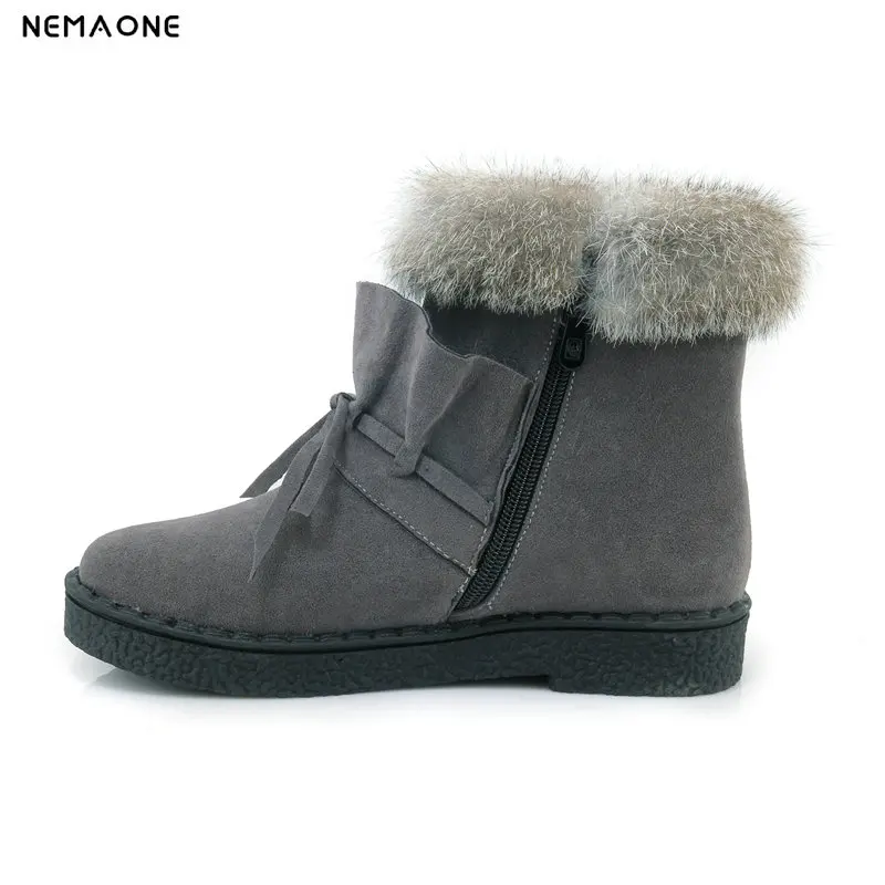 NEMAONE New fashion ankle boots woman low heels rouned toe snow boots winter warm women boots black gray yellow 
NEMAONE New fashion ankle boots woman low heels rouned toe snow boots winter warm women boots black gray yellow
