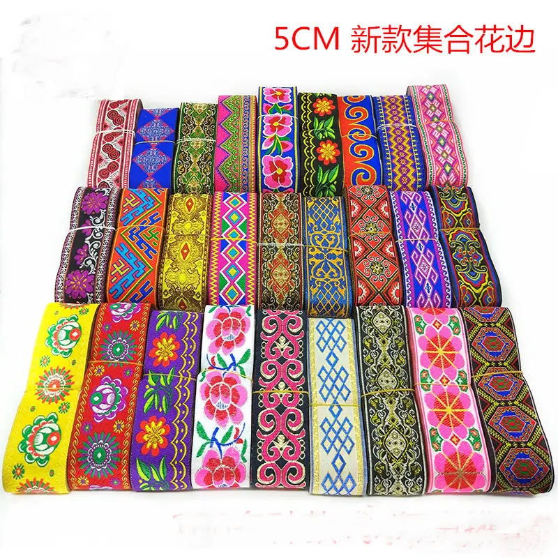 unit price NEW 100 STYLES 8YD/LOT 5CM Ethnic national polyester woven jacquard ribbon trim lace DIY handmade clothing materials
unit price NEW 100 STYLES 8YD/LOT 5CM Ethnic national polyester woven jacquard ribbon trim lace DIY handmade clothing materials