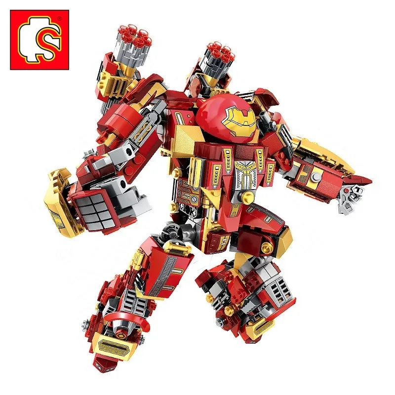Sembo 60030 Super Heroes Hulkbuster MK44 armor Iron Man Avengers Set Building Blocks Bricks Model toy Birthday Gifts Kids
Sembo 60030 Super Heroes Hulkbuster MK44 armor Iron Man Avengers Set Building Blocks Bricks Model toy Birthday Gifts Kids