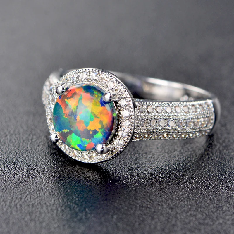 Luxury Wedding Opal Silver Color Rings Engagement Colorful Stone Ring Fashion New Brand Bijoux For Women Jewelry ZK80
Luxury Wedding Opal Silver Color Rings Engagement Colorful Stone Ring Fashion New Brand Bijoux For Women Jewelry ZK80