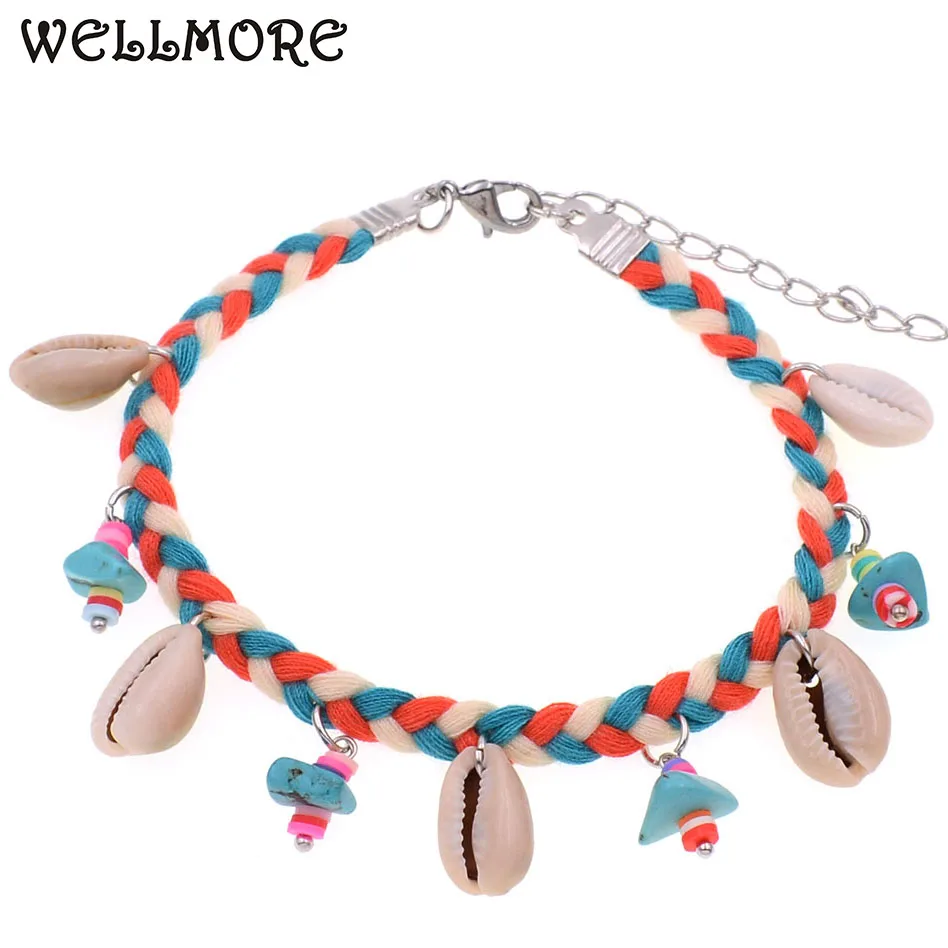 WELLMORE Anklets for women handmade shell Anklet bohemia beach beads Anklet Foot summer Party Jewelry Gift drop shipping
WELLMORE Anklets for women handmade shell Anklet bohemia beach beads Anklet Foot summer Party Jewelry Gift drop shipping
