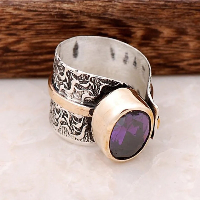 Female Crystal Zircon Stone Engagement Ring Vintage Silver Purple Cubic Zirconia Wedding Rings for Women Boho Promise Jewelry
Female Crystal Zircon Stone Engagement Ring Vintage Silver Purple Cubic Zirconia Wedding Rings for Women Boho Promise Jewelry