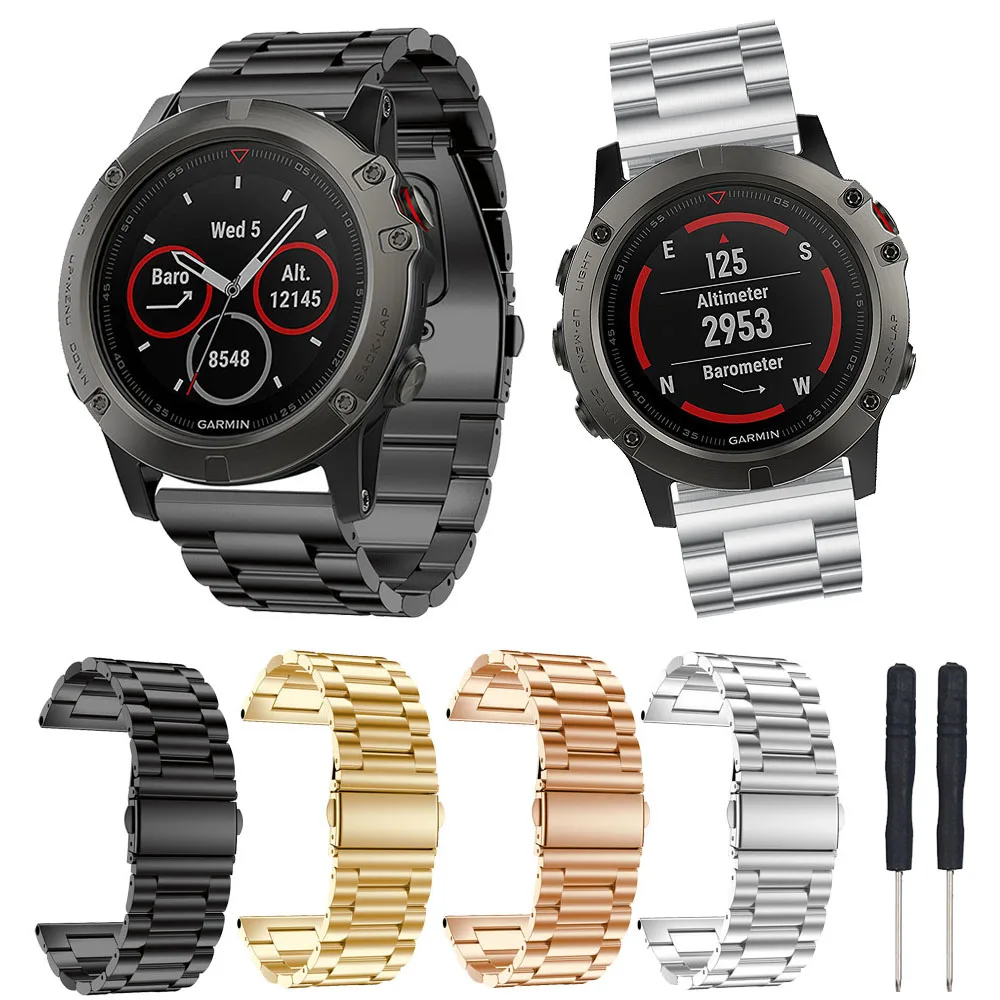 Браслет из нержавеющей стали ремешок для часов Garmin Fenix 3/3 HR/3 Sapphire Смарт-часы