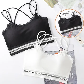 2020 Letter Print Sports Bra Female Seamless Bralette Sexy Lace Underwear Wire Free Underwear for Women Teenager Girls Lingerie
2020 Letter Print Sports Bra Female Seamless Bralette Sexy Lace Underwear Wire Free Underwear for Women Teenager Girls Lingerie