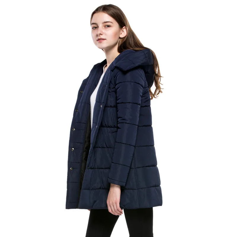 Women Winter Clothing Padded Long Jackets And Coats Hooded Thickened Warm Winter Jackets For Women 2018 Solid Overcoat AS057 (5)
