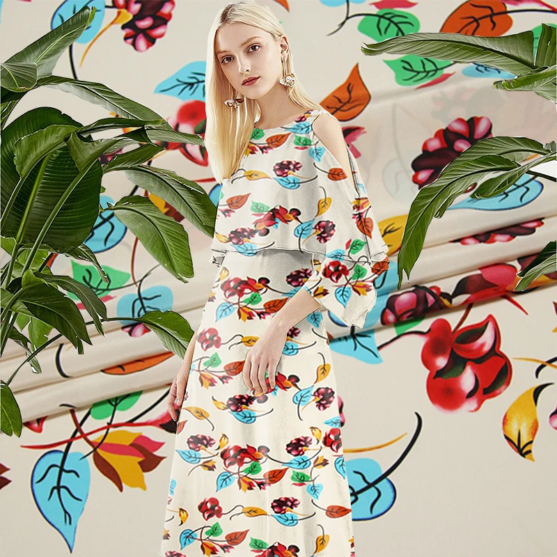 High-grade inkjet silk crepe de chine fabric16mm summer t-shirt shirt dress crepe de chine silk fabric wholesale silk cloth138cm
High-grade inkjet silk crepe de chine fabric16mm summer t-shirt shirt dress crepe de chine silk fabric wholesale silk cloth138cm