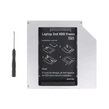 12.7mm 2nd HDD Caddy IDE To SATA 2.5" SSD Case For Laptop DVD/CD-ROM Optical Bay
12.7mm 2nd HDD Caddy IDE To SATA 2.5" SSD Case For Laptop DVD/CD-ROM Optical Bay