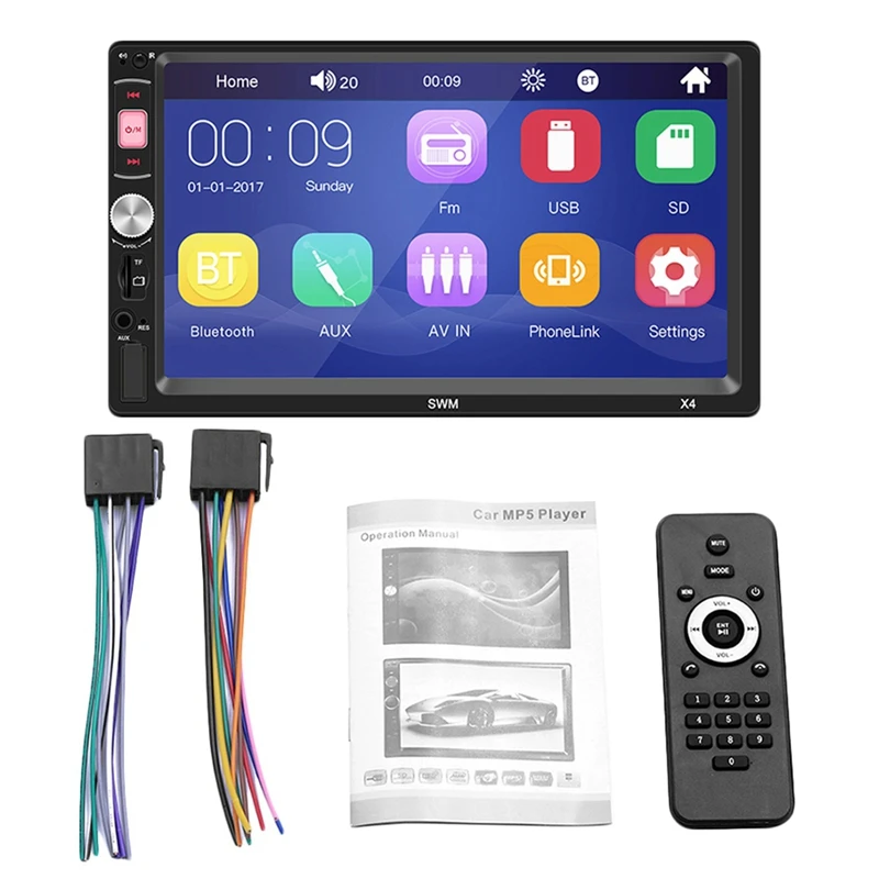X4 2 Din Car Radio Player 7 Inch Hd Multimedia Universal Mp5 Mp4 Autoradio Bluetooth Audio Mirror Link
X4 2 Din Car Radio Player 7 Inch Hd Multimedia Universal Mp5 Mp4 Autoradio Bluetooth Audio Mirror Link