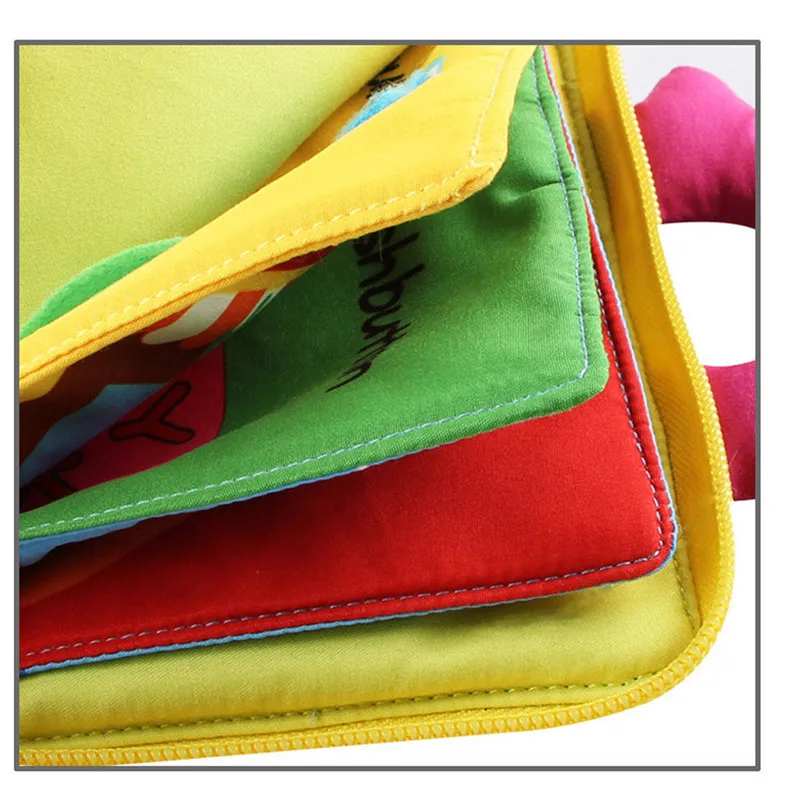 baby book Soft Cloth Baby Intelligence Development Learn Picture Cognize Book quiet book #4j05 (11)