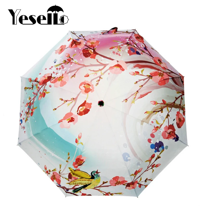 Yesello Peach Blossom Folding Umbrella Ultra-thin Light Rainproof Umbrella Women Umbrella Pink Flower Lady Sun Rain Gear Parasol
Yesello Peach Blossom Folding Umbrella Ultra-thin Light Rainproof Umbrella Women Umbrella Pink Flower Lady Sun Rain Gear Parasol