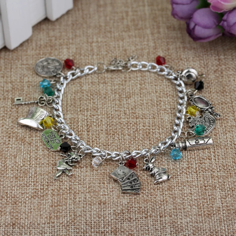 rongji jewelry Fashion Alice In Wonderland charm men and women crystal Bracelets & bangle pendant Brand jewelry Accessories
rongji jewelry Fashion Alice In Wonderland charm men and women crystal Bracelets & bangle pendant Brand jewelry Accessories