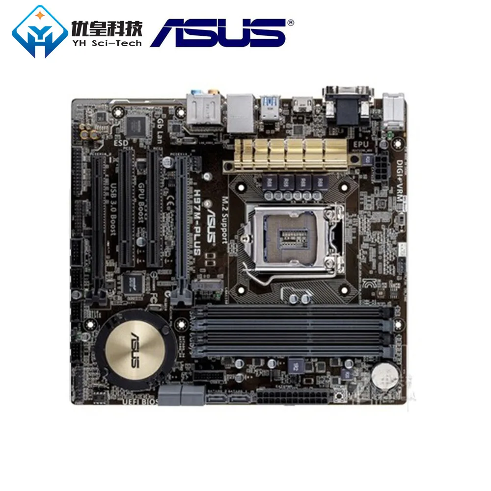 Asus H97M-PLUS Intel H97 Original Used Desktop Motherboard LGA 1150 Core i7/i5/i3/Pentium/Celeron DDR3 32G Micro ATX
Asus H97M-PLUS Intel H97 Original Used Desktop Motherboard LGA 1150 Core i7/i5/i3/Pentium/Celeron DDR3 32G Micro ATX