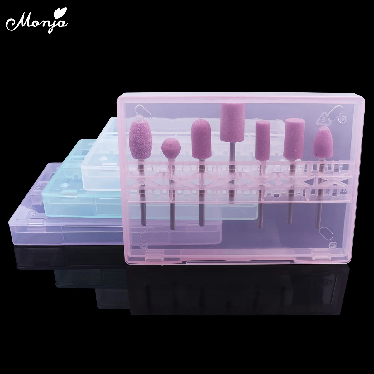 Monja 14 Slots Storage Box For Nail Drill Bit Holder Display Grinding Heads Storage Container Organizer Acrylic Manicure Tools
Monja 14 Slots Storage Box For Nail Drill Bit Holder Display Grinding Heads Storage Container Organizer Acrylic Manicure Tools