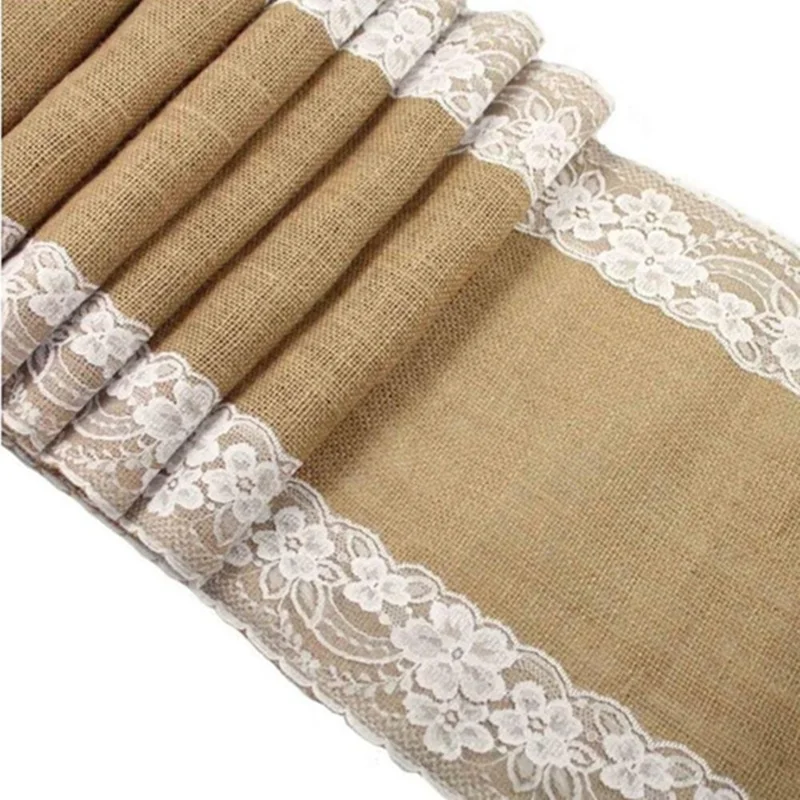 Lace Natural Burlap Jute Hessian Table Runner Cloth Wedding 2.75m x30cm and 1.8mx30cm New 5BB5419
Lace Natural Burlap Jute Hessian Table Runner Cloth Wedding 2.75m x30cm and 1.8mx30cm New 5BB5419