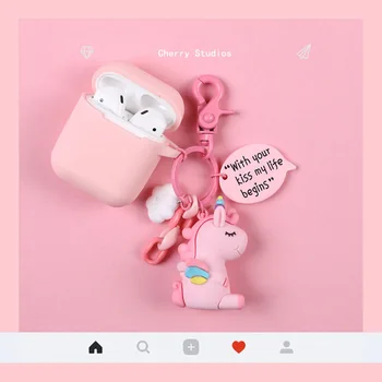 Super Cute unicorn Bell Earphone Headset Accessories Silicone Case For Airpods 1 2 Protective Wireless Bluetooth Headset Cover
Super Cute unicorn Bell Earphone Headset Accessories Silicone Case For Airpods 1 2 Protective Wireless Bluetooth Headset Cover