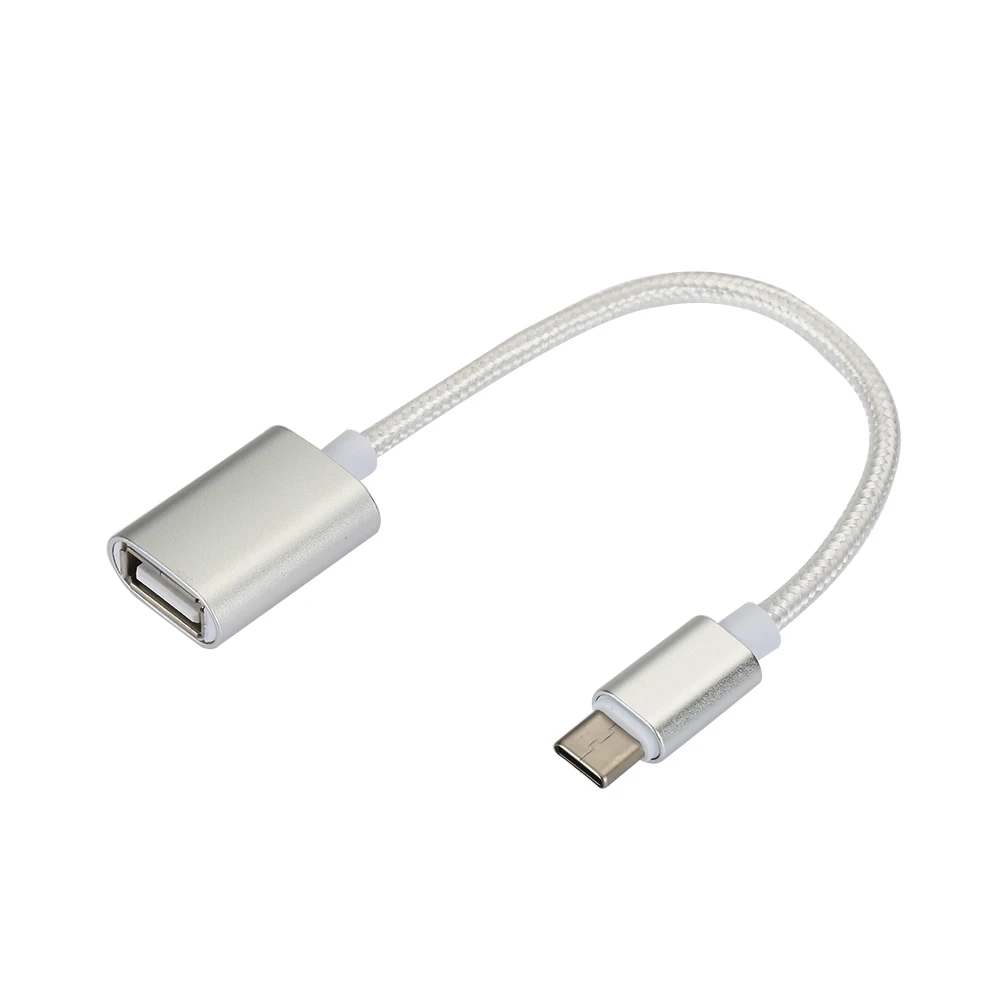 Portable Type C To USB OTG Cable Adapter Converter MP3 Printer Mouse 10cm Male To Female Silver White
Portable Type C To USB OTG Cable Adapter Converter MP3 Printer Mouse 10cm Male To Female Silver White