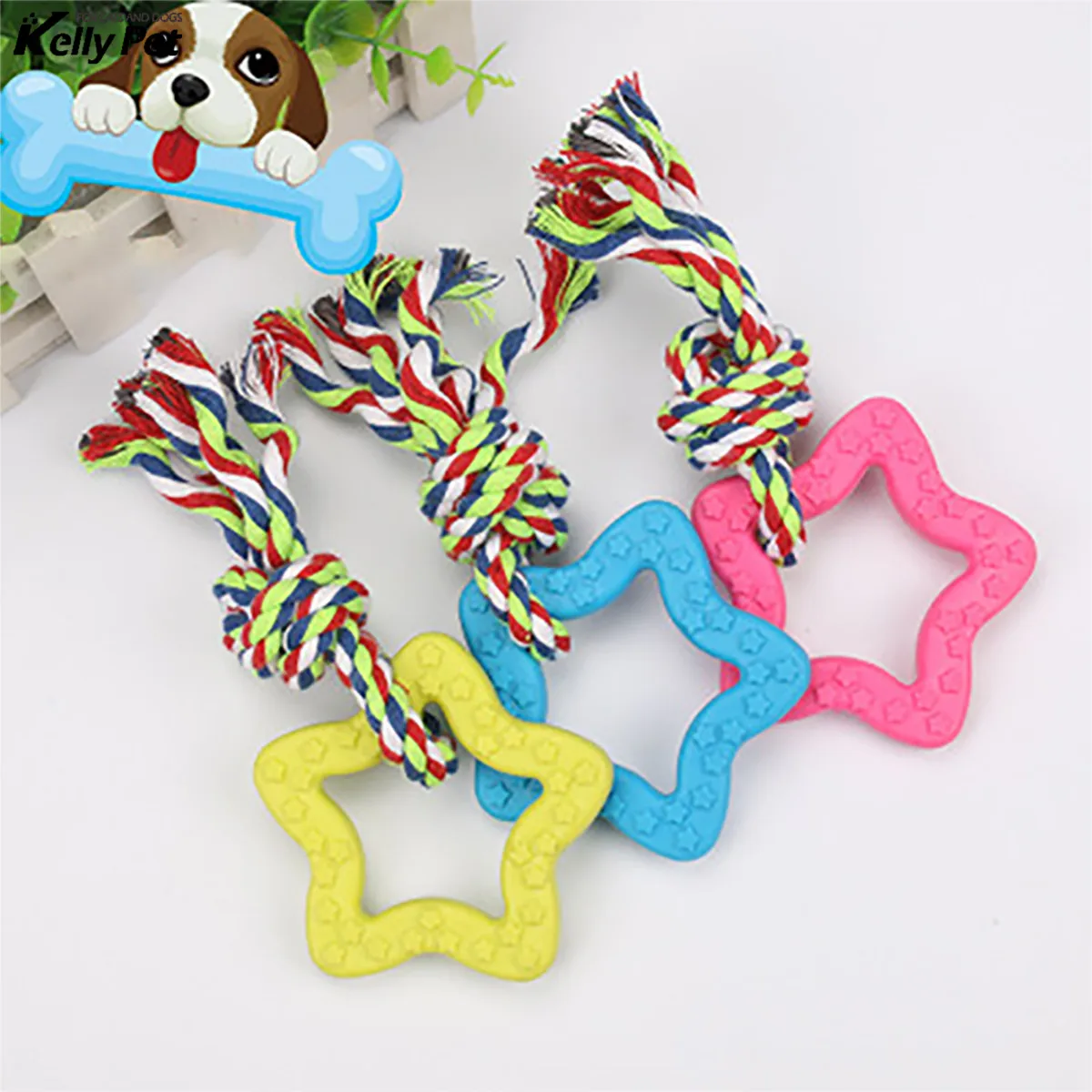 Knot Interaction Pet Dog Interactive Toy Chewing Pentagram Natural Rubber Durable Shape Small Dog Training Chewing Play
Knot Interaction Pet Dog Interactive Toy Chewing Pentagram Natural Rubber Durable Shape Small Dog Training Chewing Play